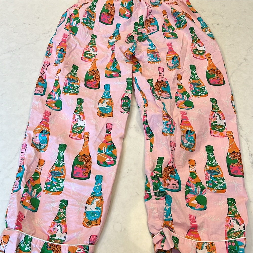 PRINTFRESH Pop the Bubbly Organic cotton Sleep Pants Size Medium - Picture 9 of 9